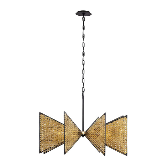 Machina 8 Light 32" Wide Abstract Chandelier