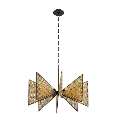 Machina 8 Light 32" Wide Abstract Chandelier