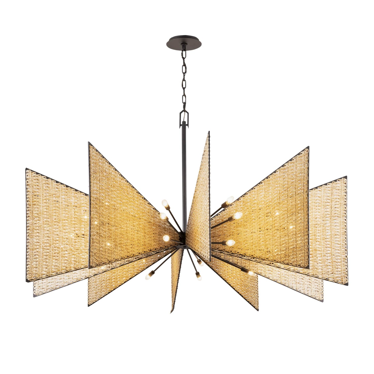 Machina 30 Light 73" Wide Abstract Sputnik Chandelier