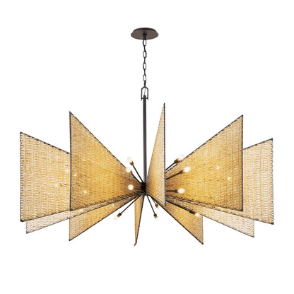 Machina 30 Light 73" Wide Abstract Sputnik Chandelier