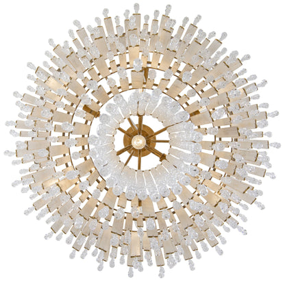 Varaluz Lafayette 30" Wide Havana Gold Crystal Chandelier