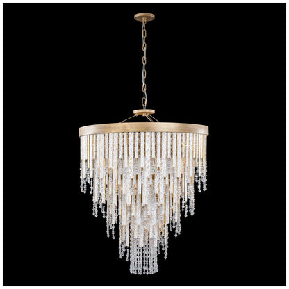 Varaluz Lafayette 30" Wide Havana Gold Crystal Chandelier