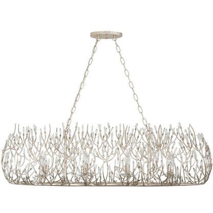 Bask 8 Light 48" Wide Crystal Linear Pendant