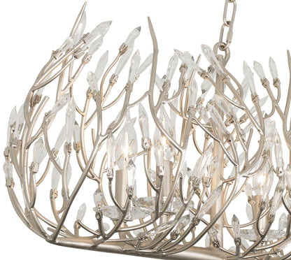 Bask 8 Light 48" Wide Crystal Linear Pendant