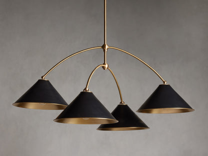 Velmont Cone Shade Round Chandelier