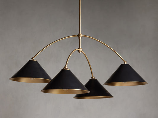 Velmont Cone Shade Round Chandelier
