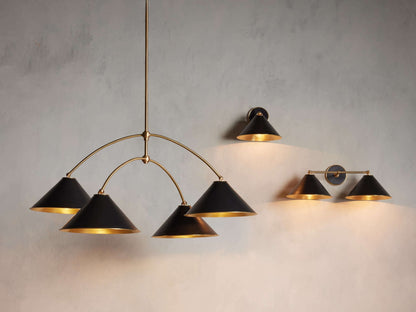 Velmont Cone Shade Round Chandelier