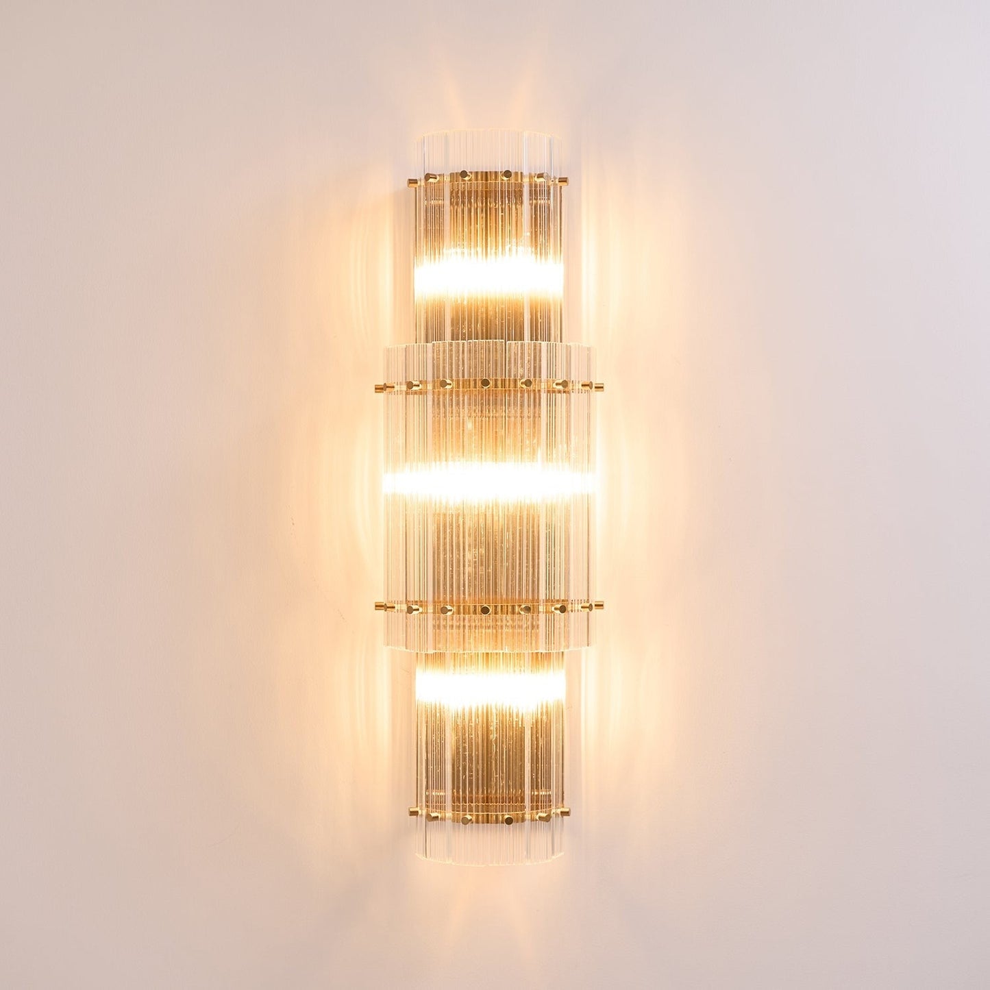Velmora Glass Column Wall Sconce