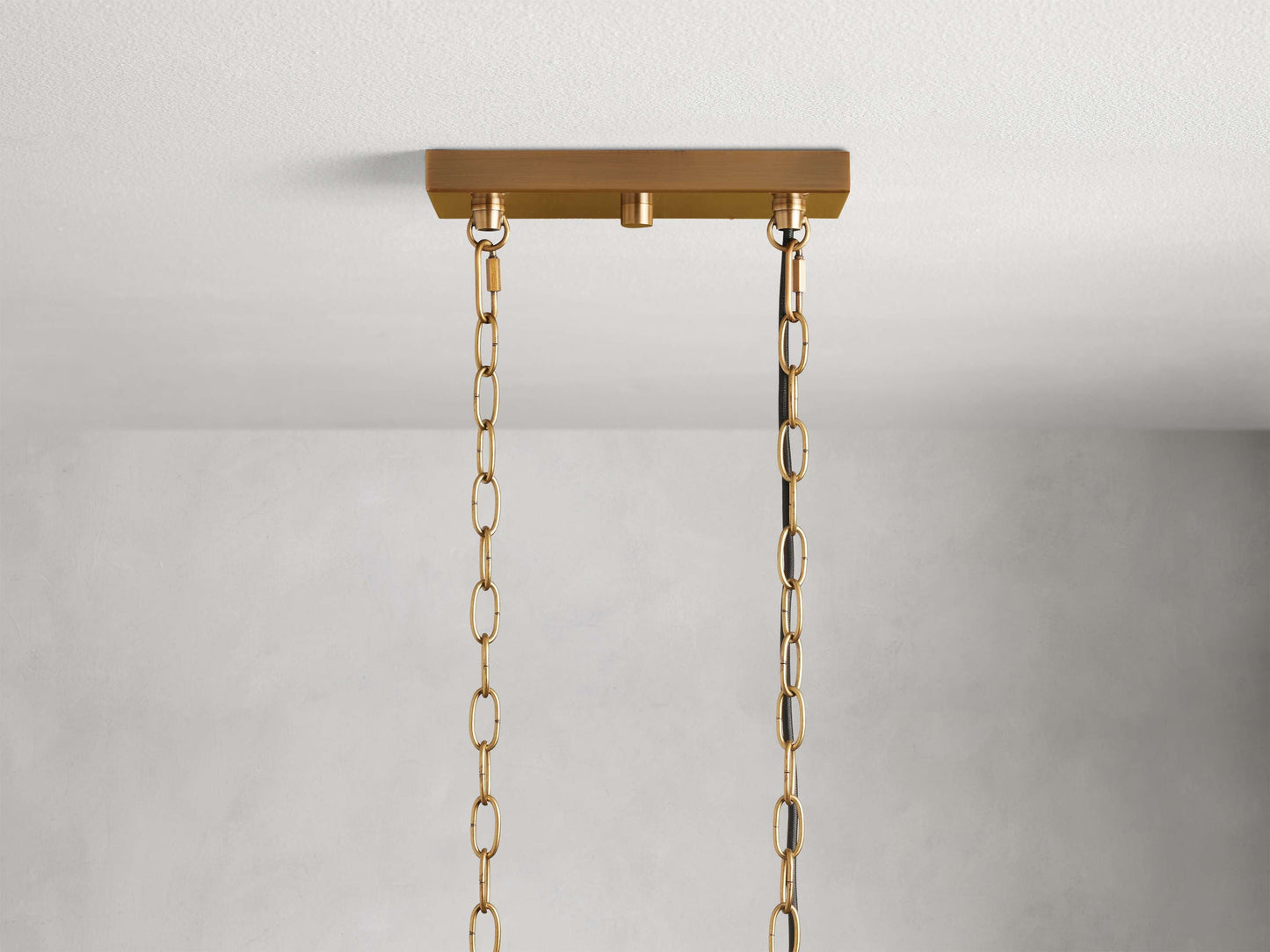 Venturo Fluted Glass Linear Island Chandelier