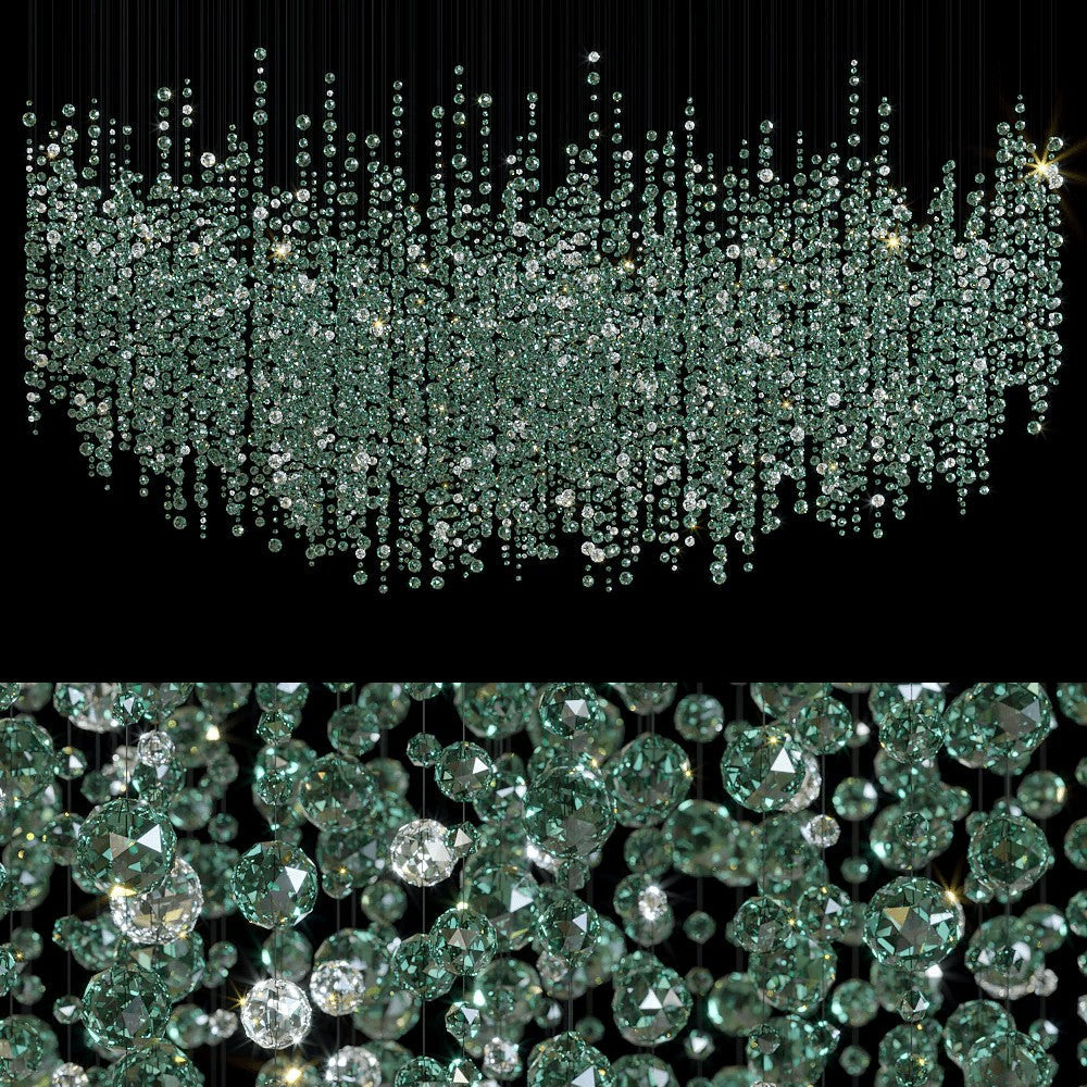 Verdantia Crystal Cascade Chandelier