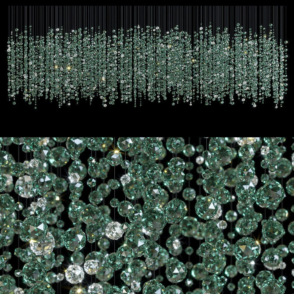 Verdantia Crystal Cascade Chandelier