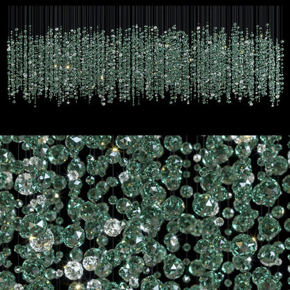 Verdantia Crystal Cascade Chandelier