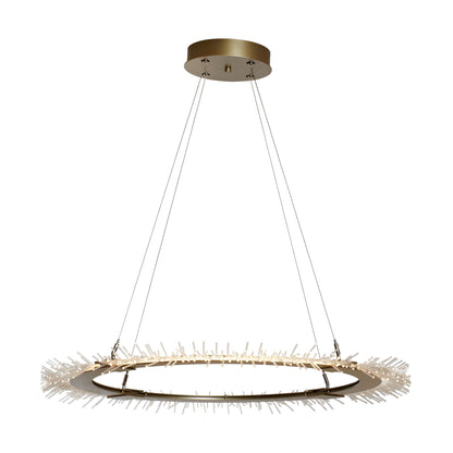 Anemone 36-7/8" Wide Integrated LED Ring Chandelier with Acrylic LED Accents