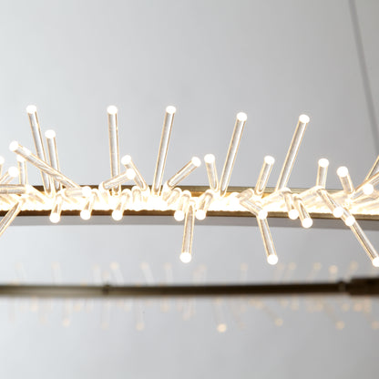 Anemone 36-7/8" Wide Integrated LED Ring Chandelier with Acrylic LED Accents
