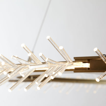 Anemone 36-7/8" Wide Integrated LED Ring Chandelier with Acrylic LED Accents