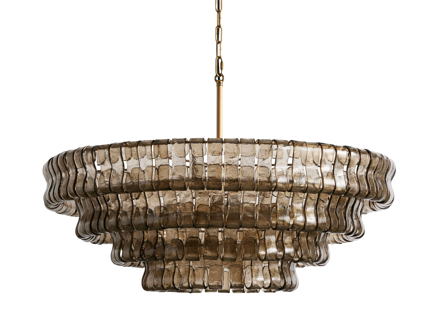 Verona Textured Glass Halo Chandelier