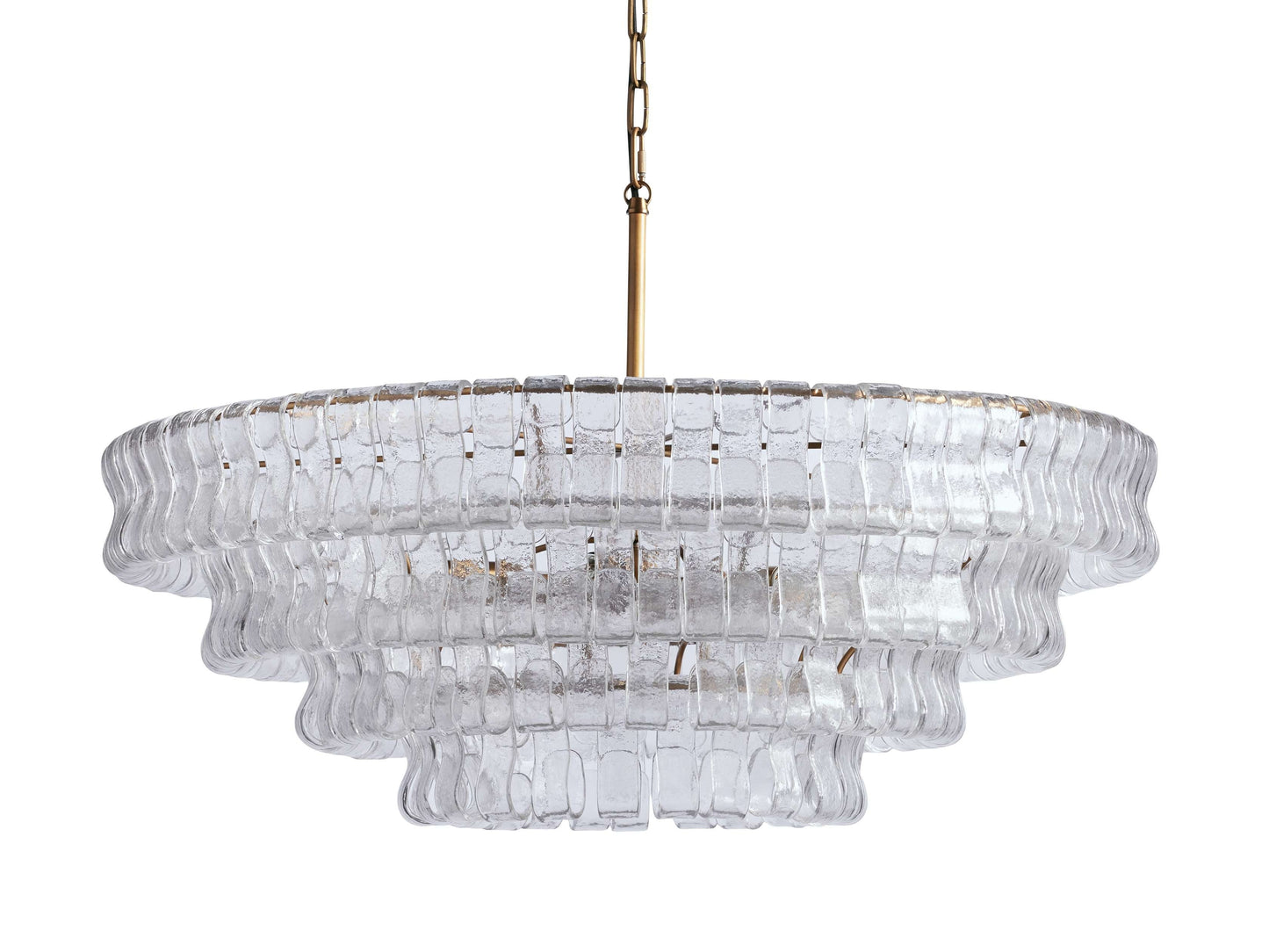 Verona Textured Glass Halo Chandelier