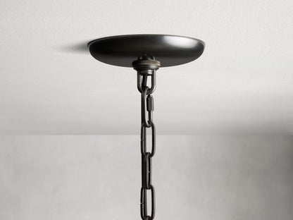Verona Textured Glass Halo Chandelier
