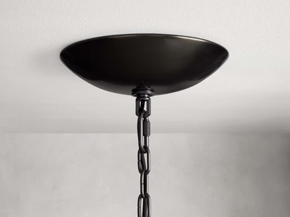 Verona Textured Glass Halo Chandelier