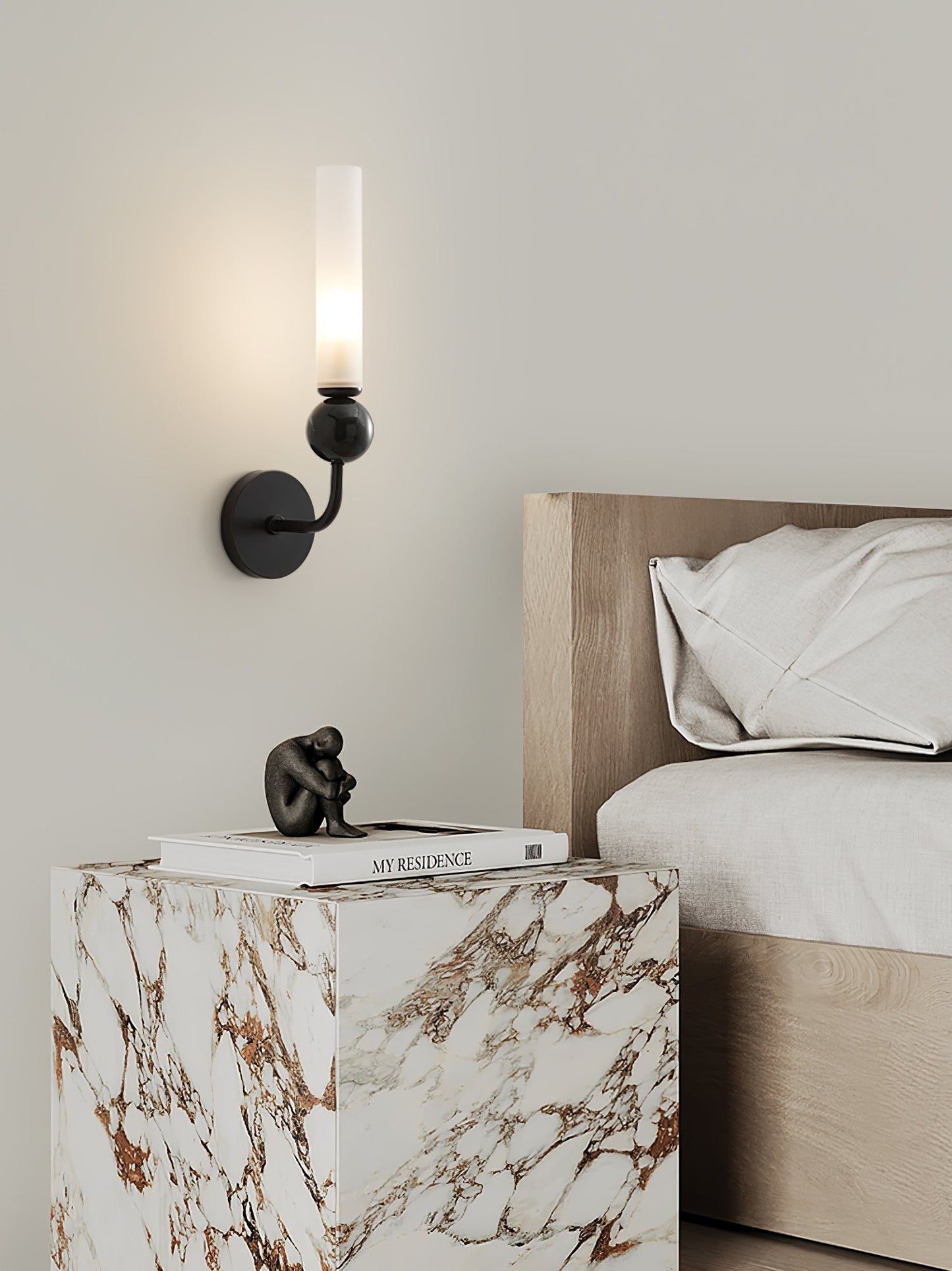 Vertessa Marble Accent Wall Lamp
