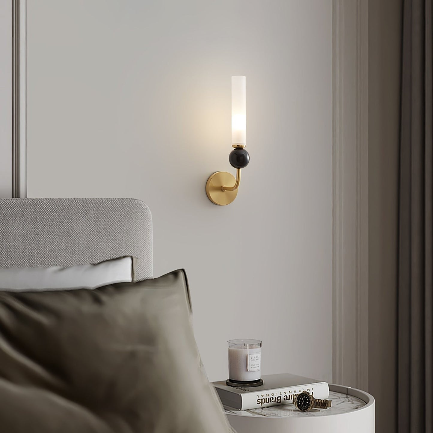 Vertessa Marble Accent Wall Lamp