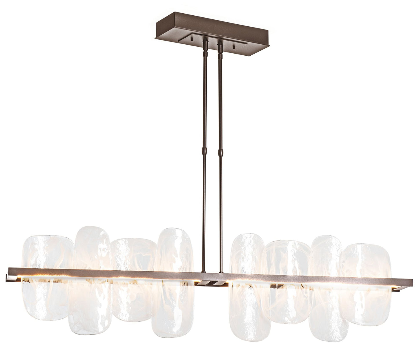 Vitre 51.9" Wide Large Bronze LED Linear Pendant