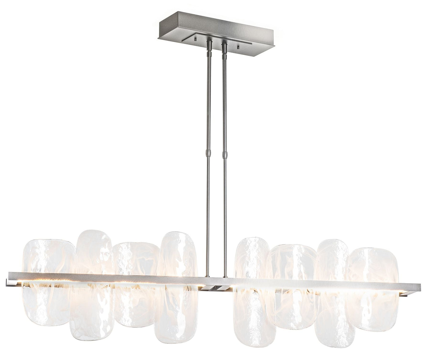 Vitre 51.9" Wide Large Sterling LED Linear Pendant