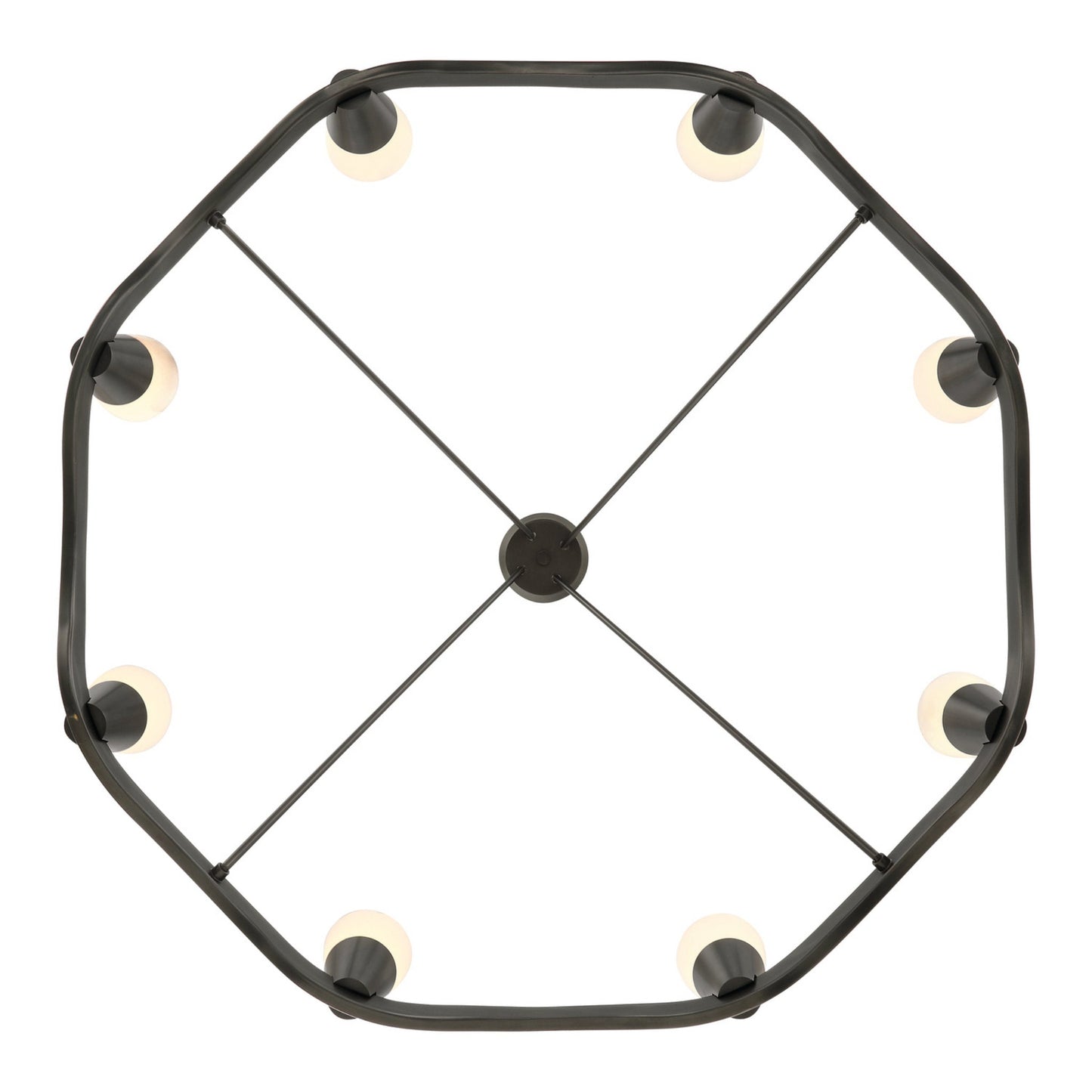 Vance 39'' Integrated LED Bronze Noir Chandelier Bronze 39"W x 26"H x 39"D