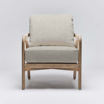 Interlude Delray Lounge Chair White Ceruse