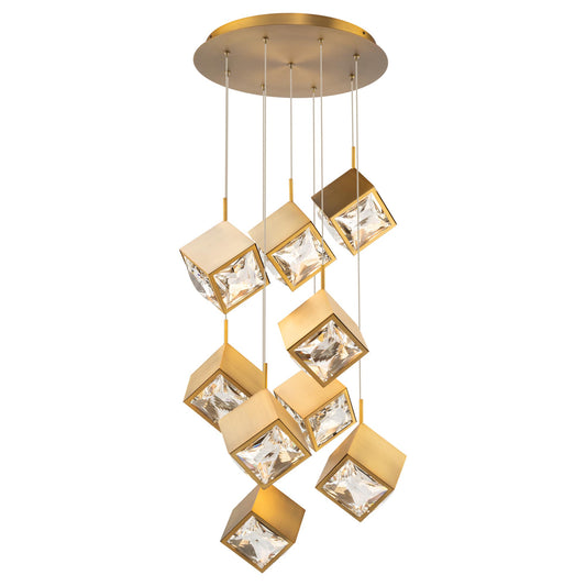 Ice Cube 9 Light 19" Wide LED Multi Light Pendant