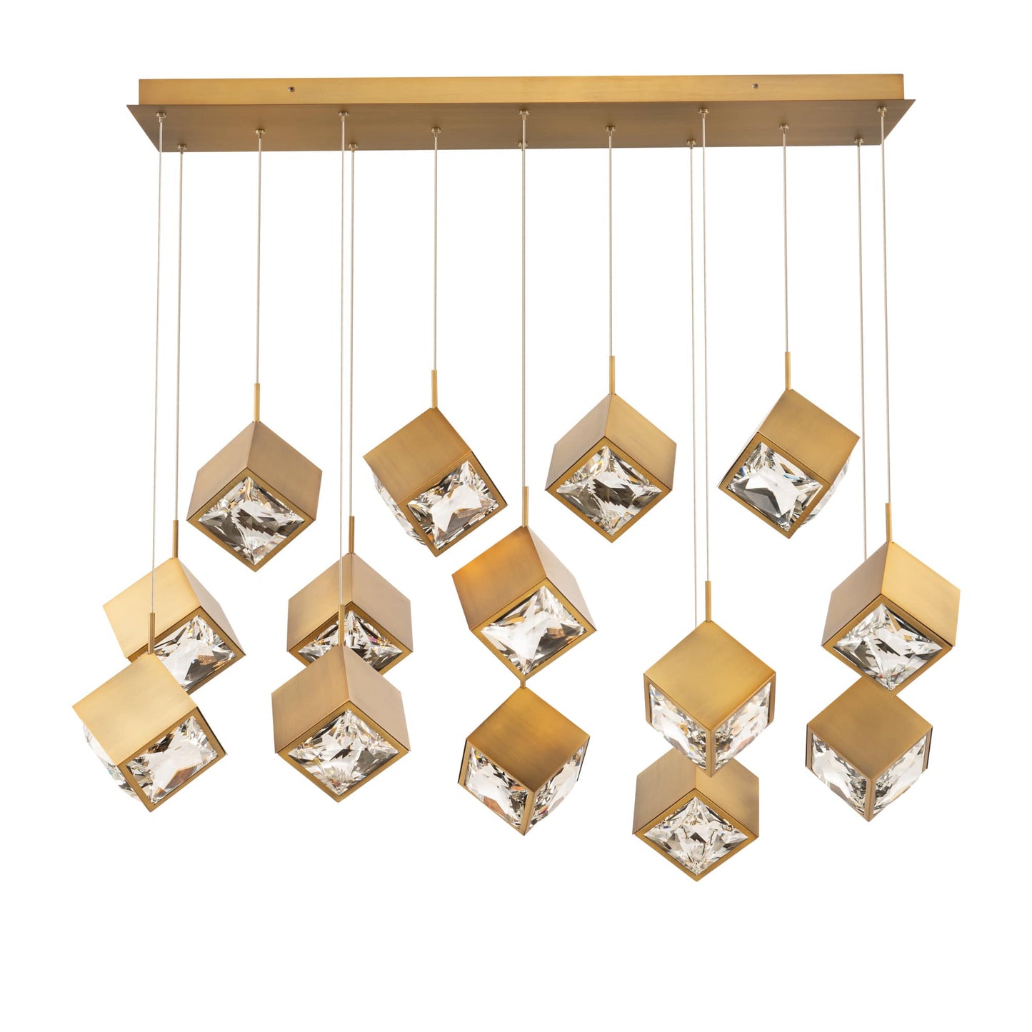 Ice Cube 14 Light 44" Wide LED Multi Light Pendant