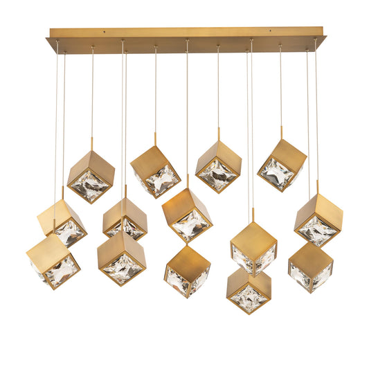 Ice Cube 14 Light 44" Wide LED Multi Light Pendant
