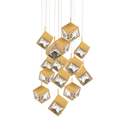Ice Cube 15 Light 25" Wide LED Multi Light Pendant