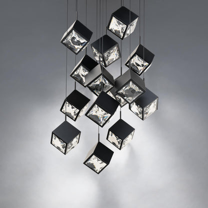 Ice Cube 15 Light 25" Wide LED Multi Light Pendant