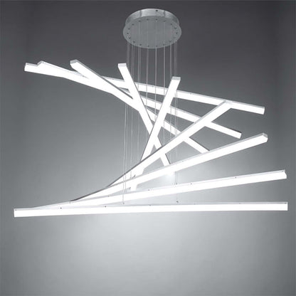 WAC Lighting Stack 9 Light 48" Wide Integrated LED Chandelier with Acrylic Shades