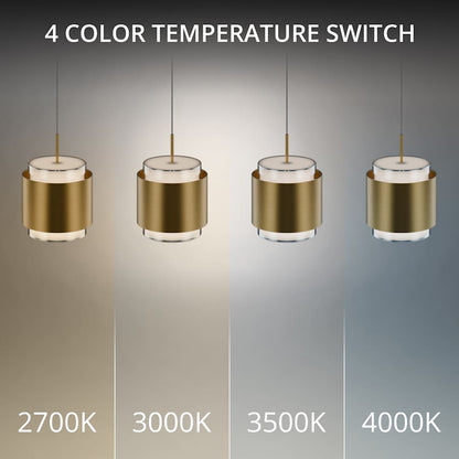 WAC Lighting Banded 17" Wide LED Multi Light Pendant