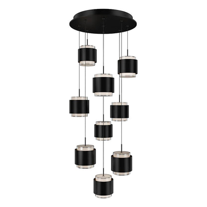 WAC Lighting Banded 17" Wide LED Multi Light Pendant