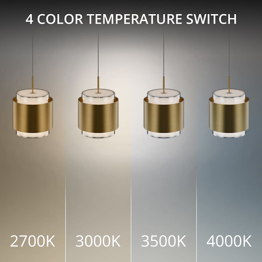 WAC Lighting Banded 36" Wide LED Multi Light Pendant