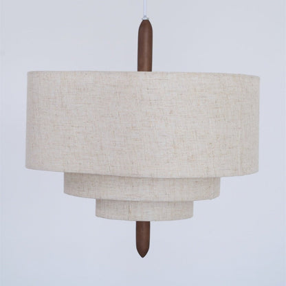 Wave Ladder Linen Pendant Light
