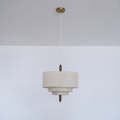 Wave Ladder Linen Pendant Light