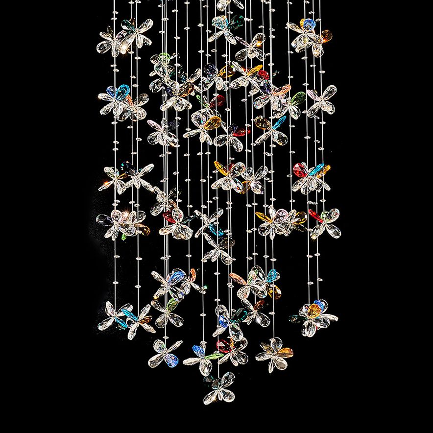 Wings of Color 25 1/2"W Multi-Color K9 Crystals Chandelier