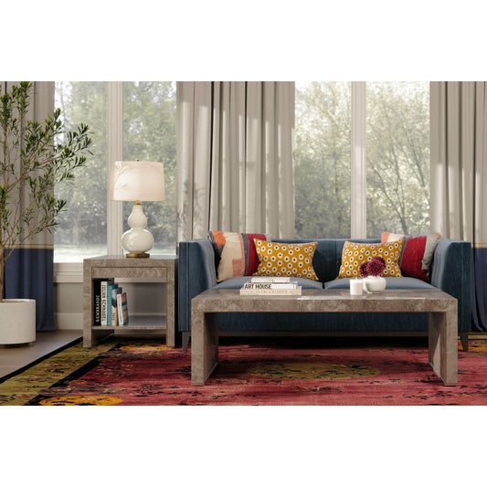 Jonathan Charles Surge Madrona Burl End Table (500415-DMB)
