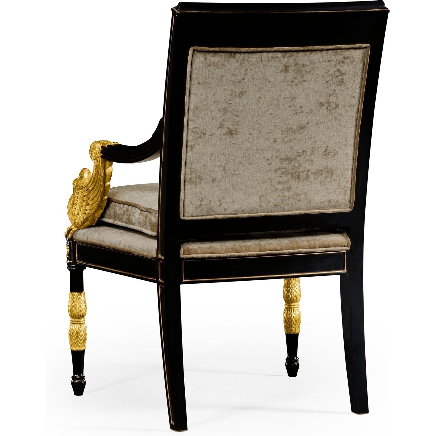 Jonathan Charles Tribeca Swan Armchair (494983-BLA-F005)