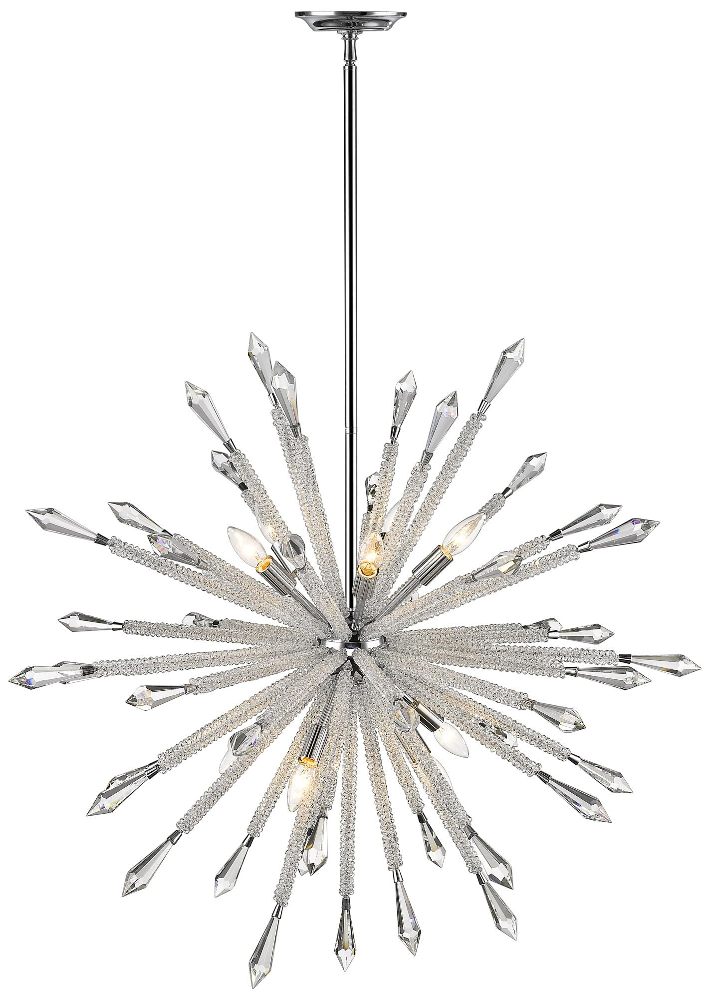 Z-Lite 10 Light Chandelier in Chrome Finish