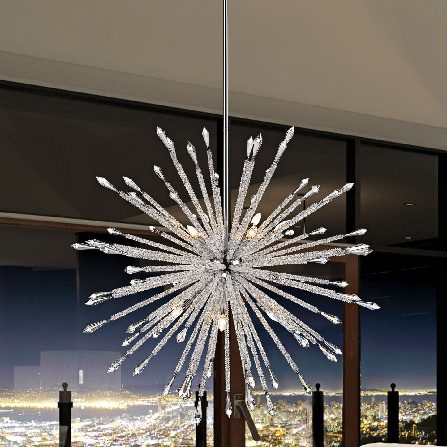 Z-Lite 12 Light Chandelier in Chrome Finish