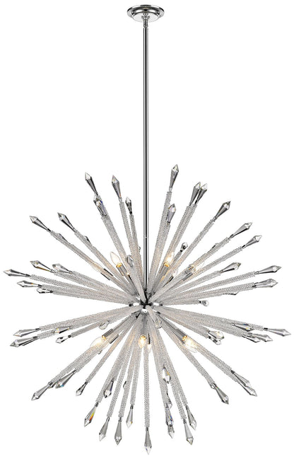 Z-Lite 12 Light Chandelier in Chrome Finish