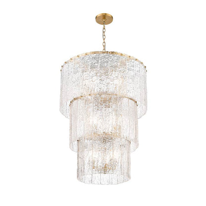 Z-Lite Glacier 12 Light 28" Wide Waterfall Chandelier