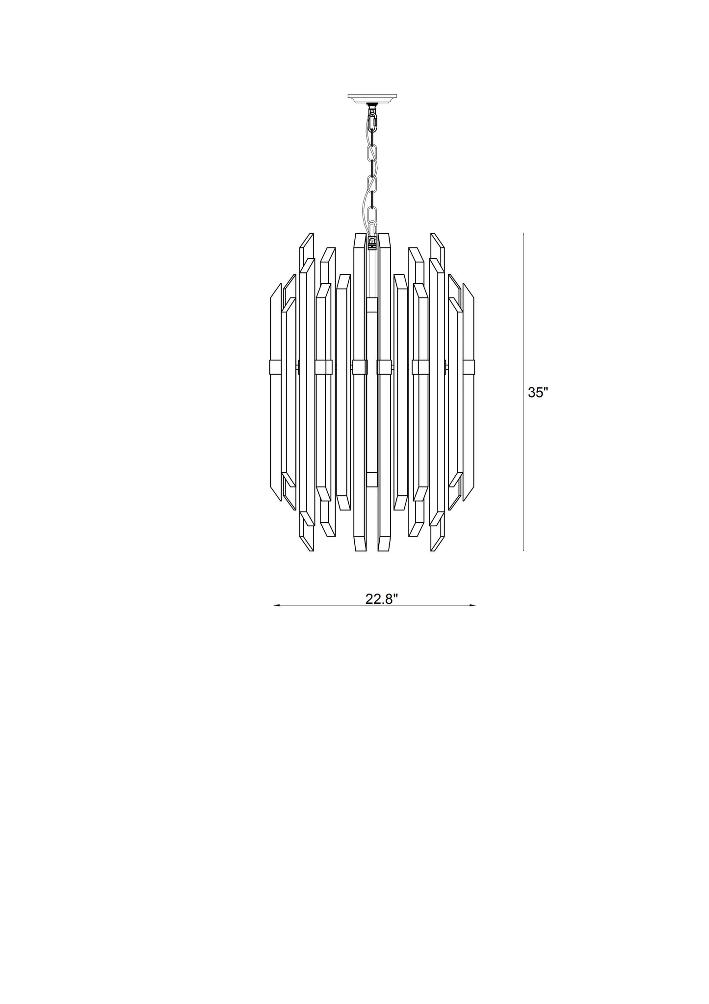 Bova 12 Light 23" Wide Crystal Chandelier