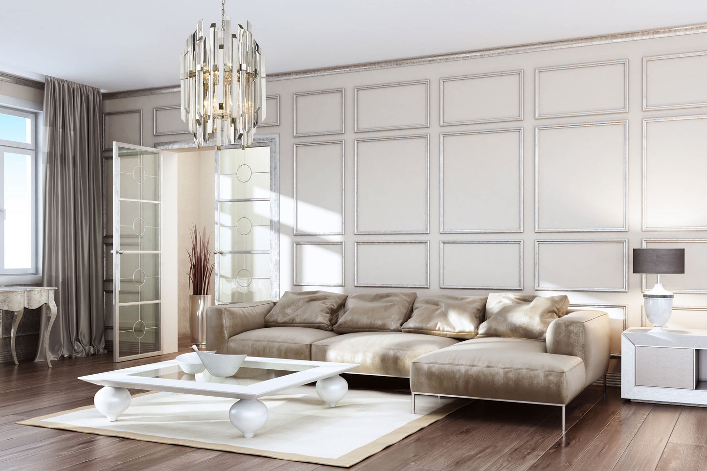 Bova 12 Light 23" Wide Crystal Chandelier