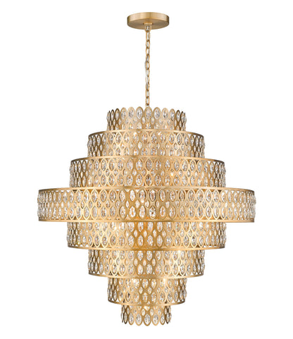 Dealey 25 Light 45" Wide Crystal Waterfall Chandelier